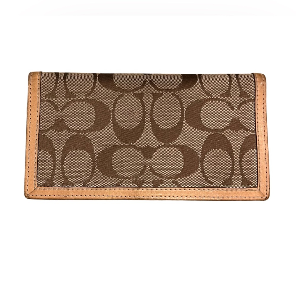 Vintage Coach Monogram Checkbook Cover